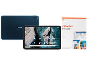Tablet Nokia T20 10,36” 4G Wi-Fi 64GB Android - Câm. 8MP Selfie 5MP + Pacote Office 365 Digital