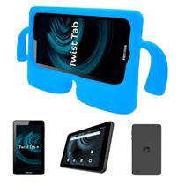 Tablet Para Criança Positivo 64Gb 2Gb Ram Com Capa UnIversal Infantil Azul