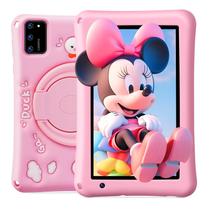 Tablet para crianças BISAIKASOW Android 13 de 7 polegadas 8GB+64GB rosa