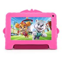 Tablet Patrulha Canina Skye 4GB RAM 64GB 7 pol Quad Core NB422 Multilaser Rosa