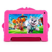 Tablet Patrulha Canina Skye NB422 Controle Parental 4GB RAM 64GB Tela 7 Wi-fi Android 13 Quad Core Multi Case - Multilaser