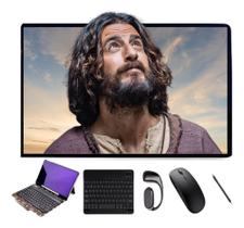 Tablet Pc + Capa Teclado Mouse Caneta Fone 128gb 4 Ram Cinza Tab9