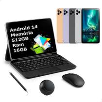 Tablet PC Milli Mil20 Pro 16gb Ram+512gb Memória Android 14 Cor:Preto