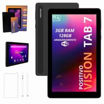 Tablet Positivo Vision 7 Polegadas 128GB 3GB Wifi Com Caneta E Película de Vidro