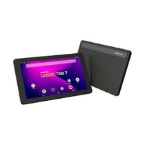 Tablet Positivo Vision Tab 7 - 3GB RAM, 128GB, Octa-core, Android 14, Wi-Fi, Tela IPS de 7", Bateria 3100mAh Preto