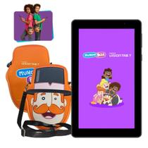 Tablet Positivo Vision TAB 7 Mundo Bita + Capa e Bolsa - Octa-Core 3GB RAM 64GB Android 14 Go Wi-Fi Tela 7” IPS Preto