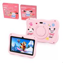 Tablet rosa M6 Infantil com estojo 7 Polegadas youtube Tablet rosa M6 Infantil com estojo 7 Polegadas youtube