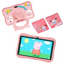 Tablet Rosa M9 Infantil Kids Com Capa silicone Promoção Tablet Rosa M9 Infantil Kids Com Capa silicone Promoção