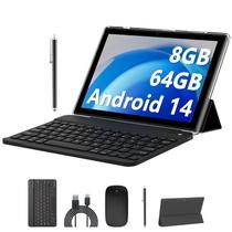 Tablet RUIQIAI 2 em 1 de 10 Polegadas com Teclado - 8GB+64GB/1TB