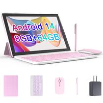 Tablet RUIQIAI Android 14" 10.1" - 8GB RAM + 64GB ROM com Teclado