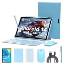 Tablet RUIQIAI Android 14 - 10.1" com 8GB RAM e 64GB ROM + Teclado