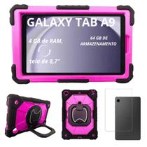 Tablet Samsung 4G 8.7 64GB 4GB Com Capa Survivor Rosa