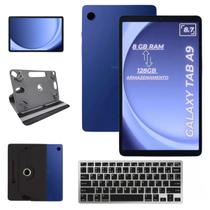 Tablet Samsung A9 128GB 8GB 4G Azul C/ Teclado BT + Caneta