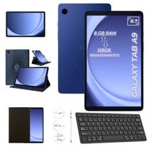 Tablet Samsung A9 128GB 8GB 4G Azul C/ Teclado BT + Caneta