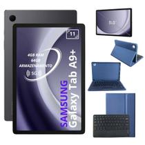 Tablet Samsung A9+ 5G 64GB 4GB C Capa Teclado Azul Marinho