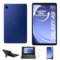 Tablet Samsung A9 64GB 4GB 4G Azul Navy Com Capa Teclado e Caneta Exclusiva