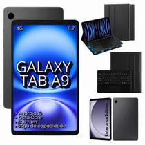Tablet Samsung A9 Chip 4G 64GB 4GB C Capa Teclado Magnético Bluetooth