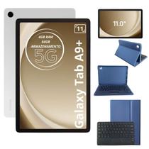 Tablet Samsung A9 Plus 64GB 4GB 5G Capa Azul Keyboard BT