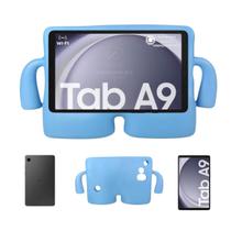 Tablet Samsung A9 Wifi 64GB 4GB Grafite 8.7Pol Com Capa Azul Infantil X110 Tablet Samsung A9 Wifi 64GB 4GB Grafite 8.7Pol Com Capa Azul Infantil X110