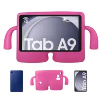 Tablet Samsung Azul A9 64GB 4GB 8.7 4G Com Capa Infantil Rosa