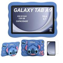 Tablet Samsung Galaxy 4G A9 128GB 8GB Capa Lilo E Stitch