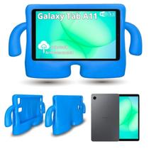 Tablet Samsung Galaxy Tab A11 WiFi 64GB 4GB RAM Tela 8.7 90Hz Para Crianças Com Capa Infantil Azul