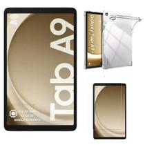 Tablet Samsung Galaxy Tab A9 64gb 4gb Rede 4g Com Capa de Silicone Transparente e Pelicula Modelo X115 Prateado