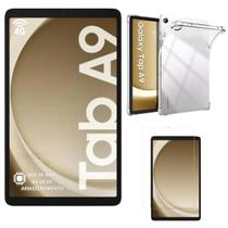 Tablet Samsung Galaxy Tab A9 64gb 4gb Rede 4g Com Capa de Silicone Transparente e Película X115