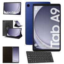 Tablet Samsung Galaxy Tab A9 64GB 4GB Rede 4g Com Teclado Preto Bluetooth e Capa Giratória Modelo X115 Navy Azul Marinho