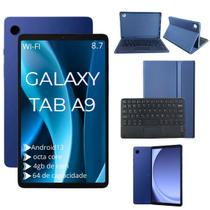 Tablet Samsung Galaxy Tab A9 8.7 Polegadas 64GB 4GB Navy Capa teclado Azul Marinho Bluetooth
