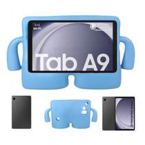 Tablet Samsung Galaxy Tab A9 Conexão Wifi 64GB 4GB Tela 8.7 Com Capa Azul Infantil Modelo X110