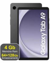 Tablet Samsung Galaxy Tab A9 Lite 4gb ram + 64gb + 128gb SD tela 8.7 Pol. CINZA