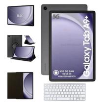 Tablet Samsung Galaxy Tab A9 Plus 128GB 8GB Chip 5g Com Teclado Bluetooth Branco e Capa Giratória Para estudo e Trabalho Modelo x216