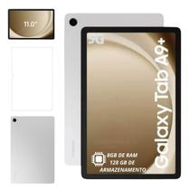Tablet Samsung Galaxy Tab A9 Plus 128GB 8GB Expansível Até 1TB Rede 5g 11 Polegadas Com Película Protetora De Vidro X216 Prata