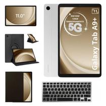 Tablet Samsung Galaxy Tab A9 Plus Chip 5g 128GB 8GB Ram 11 Polegadas Com Teclado Preto e Capa Giratória