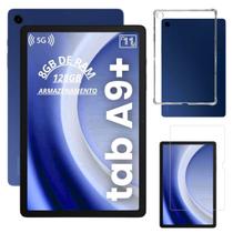 Tablet Samsung Galaxy Tab A9 Plus Chip 5G 128GB 8GB Ram Com Capa Silicone Transparente E Pelicula Protetora Modelo Exclusivo X216 Navy Tablet Samsung Galaxy Tab A9 Plus Chip 5G 128GB 8GB Ram Com Capa Silicone Transparente E Pelicula Protetora Modelo Exclusivo X216 Navy