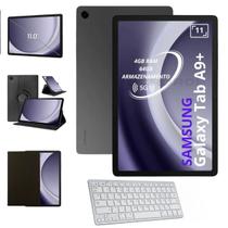 Tablet Samsung Galaxy Tab A9 Plus Chip 5G 64GB 4GB Tela 11 Polegadas Com Teclado Bluetooth e Capa Giratória Para Estudo e Trabalho Modelo X216