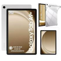 Tablet Samsung Galaxy Tab A9 Plus Com Chip 5G 64GB 4GB Com Capa Transparente de Silicone e Película de Proteção Modelo X216