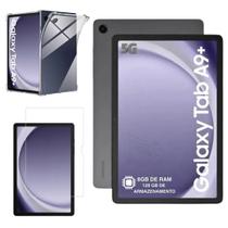 Tablet Samsung Galaxy Tab A9 Plus Rede 5G 128GB 8G Com Película Protetora E Capa De Silicone Transparente X216 Para Trabalho e Estudo