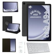 Tablet Samsung Galaxy Tab A9 Plus WiFi Grafite 64GB 4GB Tela 11 Polegadas Com Teclado Branco Bluetooth Capa Giratória X210