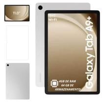 Tablet Samsung Galaxy Tab A9 Plus X210 Prata WiFi 64GB 4GB Com Película De Proteção De Vidro