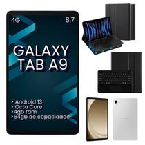 Tablet Samsung Galaxy Tab A9 X115 64GB 4GB Prateado Chip 4G Com Capa Teclado Preto