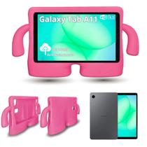 Tablet Samsung Infantil Galaxy Tab A11 WiFi 64GB 4GB RAM Tela 8.7 90Hz Octa Core Com Capa Ebuy Rosa