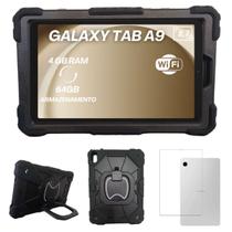 Tablet Samsung Wi-fi Prata 64GB 4GB C Capa Survivor Preta