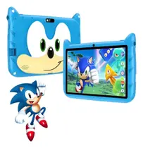 Tablet Sonic Para Crianças Infantil Menino Menina Kids Smart Cor azul