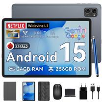 Tablet TABWEE 2025 Android 15 10.1" mais recente, 24 GB de RAM, 256 GB de ROM