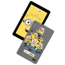 Tablet Tela 7" Android 14 Go 64GB 3GB RAM Positivo Vision Tab 7 Minions Octa Core Preto