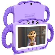 Tablet TOPELOTEK Kids de 7 polegadas e 32 GB roxo com jogos e controle parental