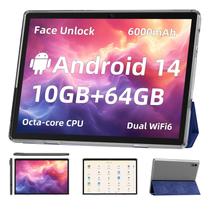 Tablet TUOHAITIME Android 14 10 GB RAM 64 GB 10" Ecrã 6000mAh