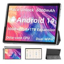 Tablet TUOHAITIME Android 14 Octa-Core de 10 polegadas 10 GB+64 GB+512 GB